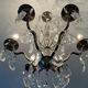 Girandole chandelier with crystal drops from the 60s and 70s