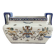 Planter, cache pot, Gien earthenware, rich decoration, Italian Renaissance, winged angel, antique decoration