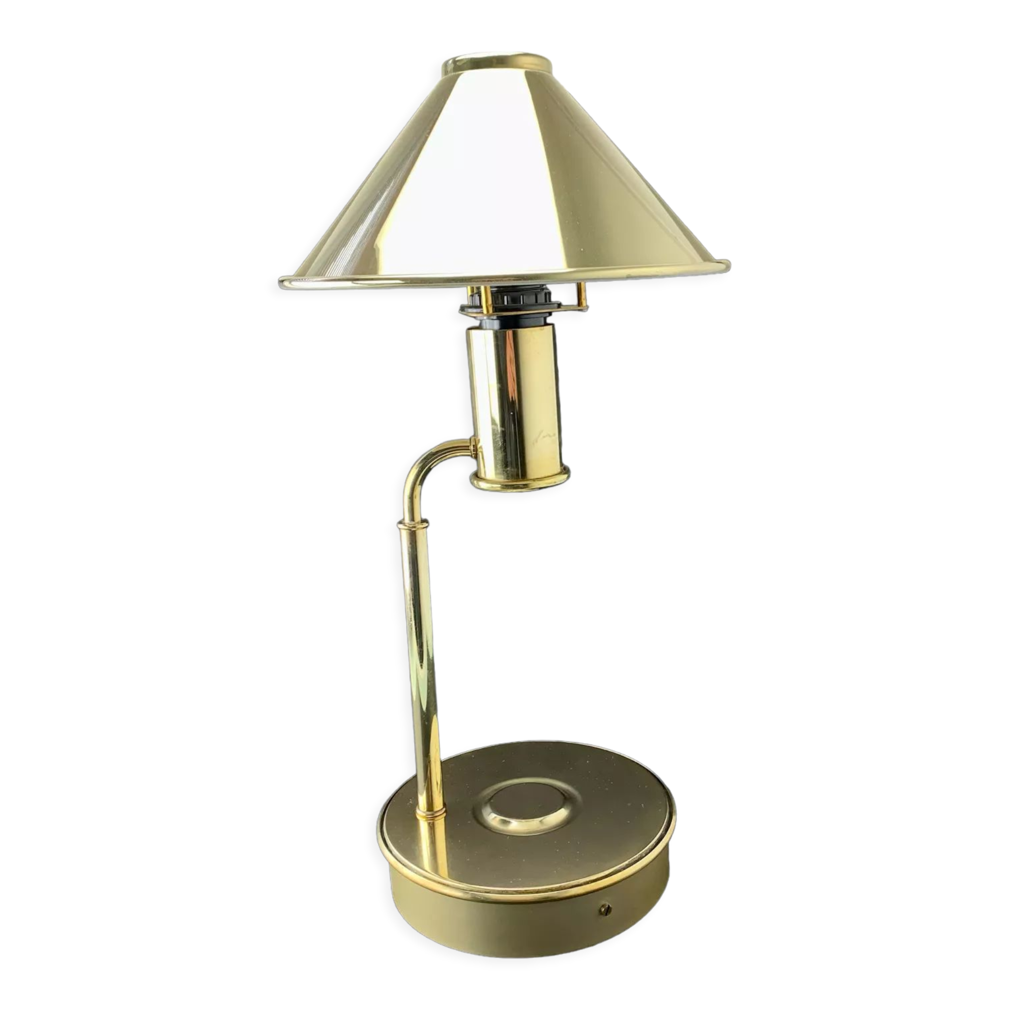 Brass lamp høvik lys jonas hidle denmark 1970 vintage scandinavian design