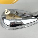 1950 Chrome & Opaline Glass Table Lamp