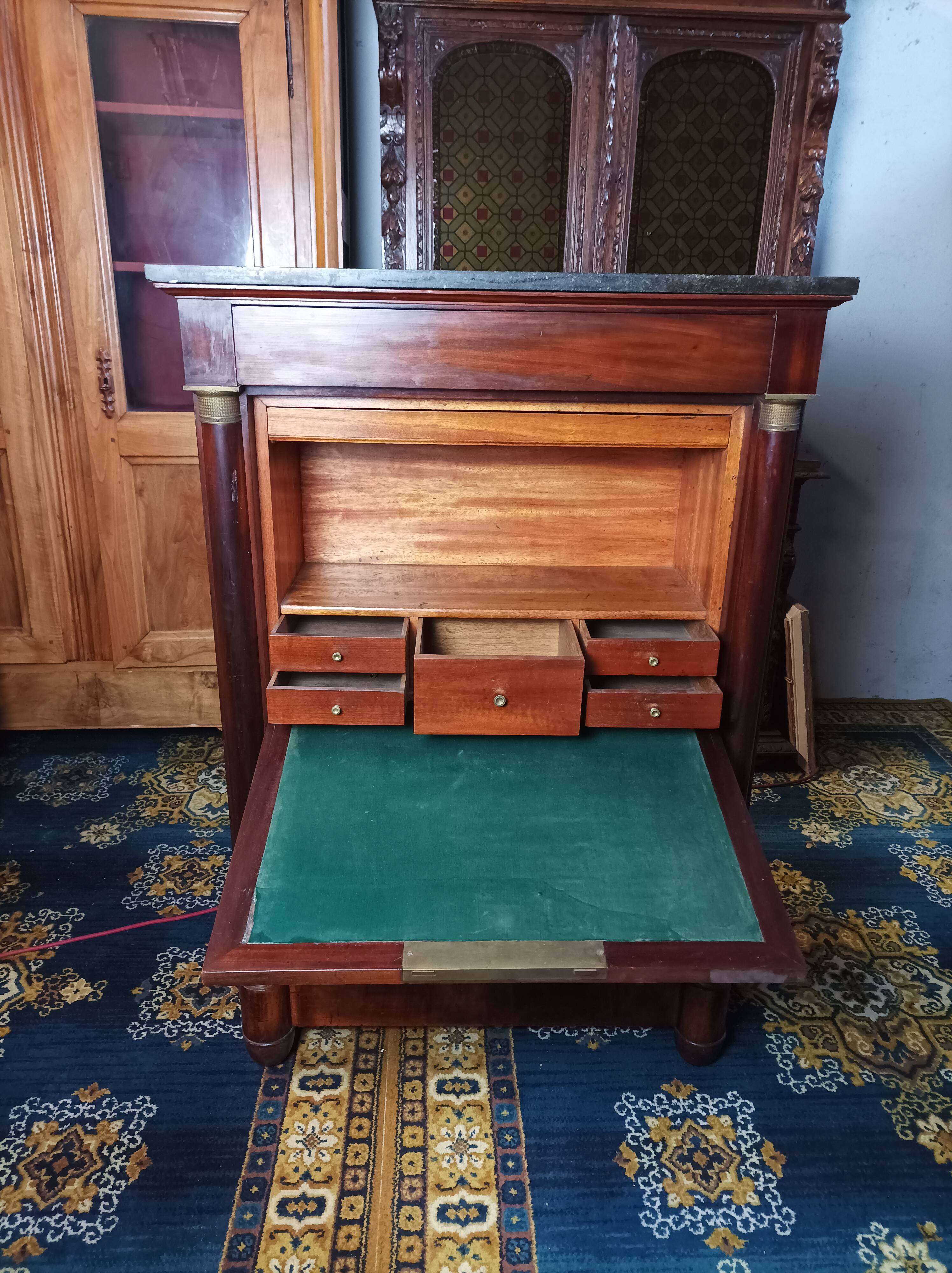 Secretaire Empire en acajou