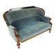 Unique Biedermeier sofa in original fabric and walnut veneer, Vienna, Austria circa 1825