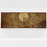 Nicolas Seailles large lacquered panels framed 1978