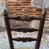 Brutalist straw chair