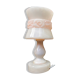 Bedside lamp in alabaster or vintage pink onyx