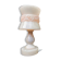 Bedside lamp in alabaster or vintage pink onyx