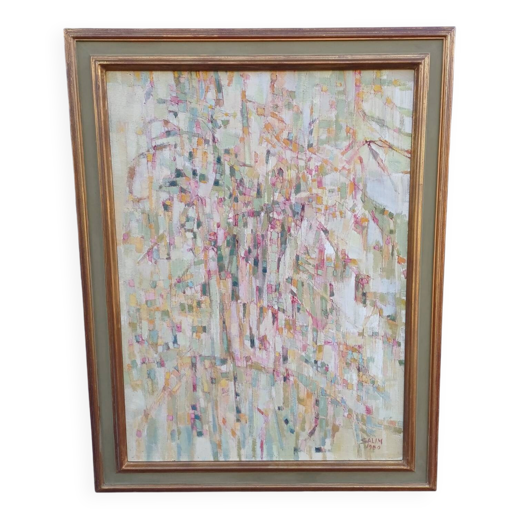 Oil painting on canvas signed Salim 1980