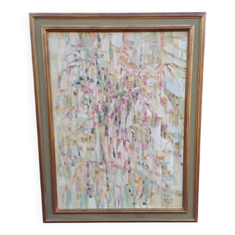 Oil painting on canvas signed Salim 1980