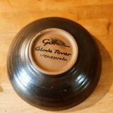 Handmade stoneware flower frog