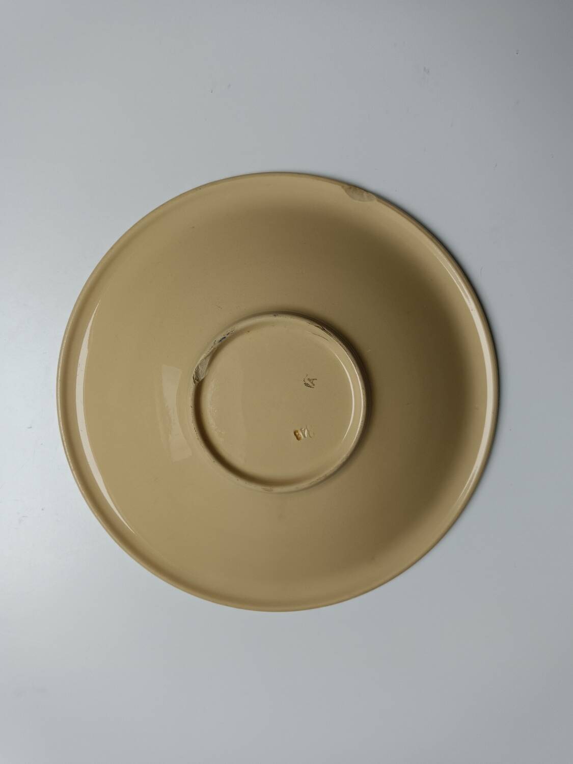 Badonviller art deco beige floral dish