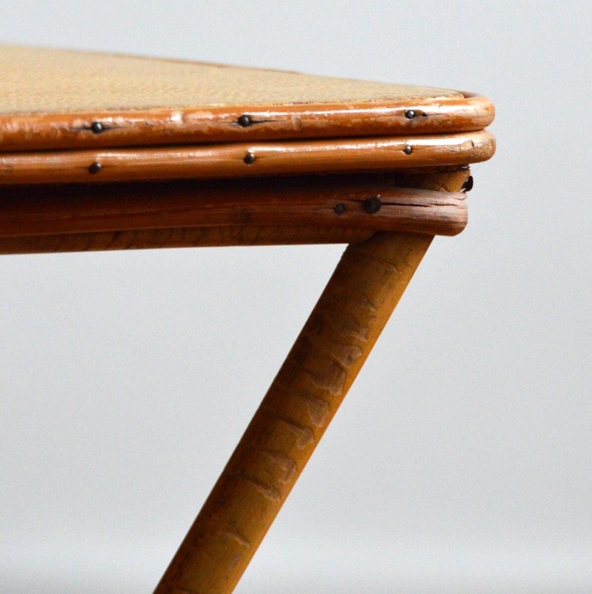 Magazine holder bamboo wood and rattan 1960s