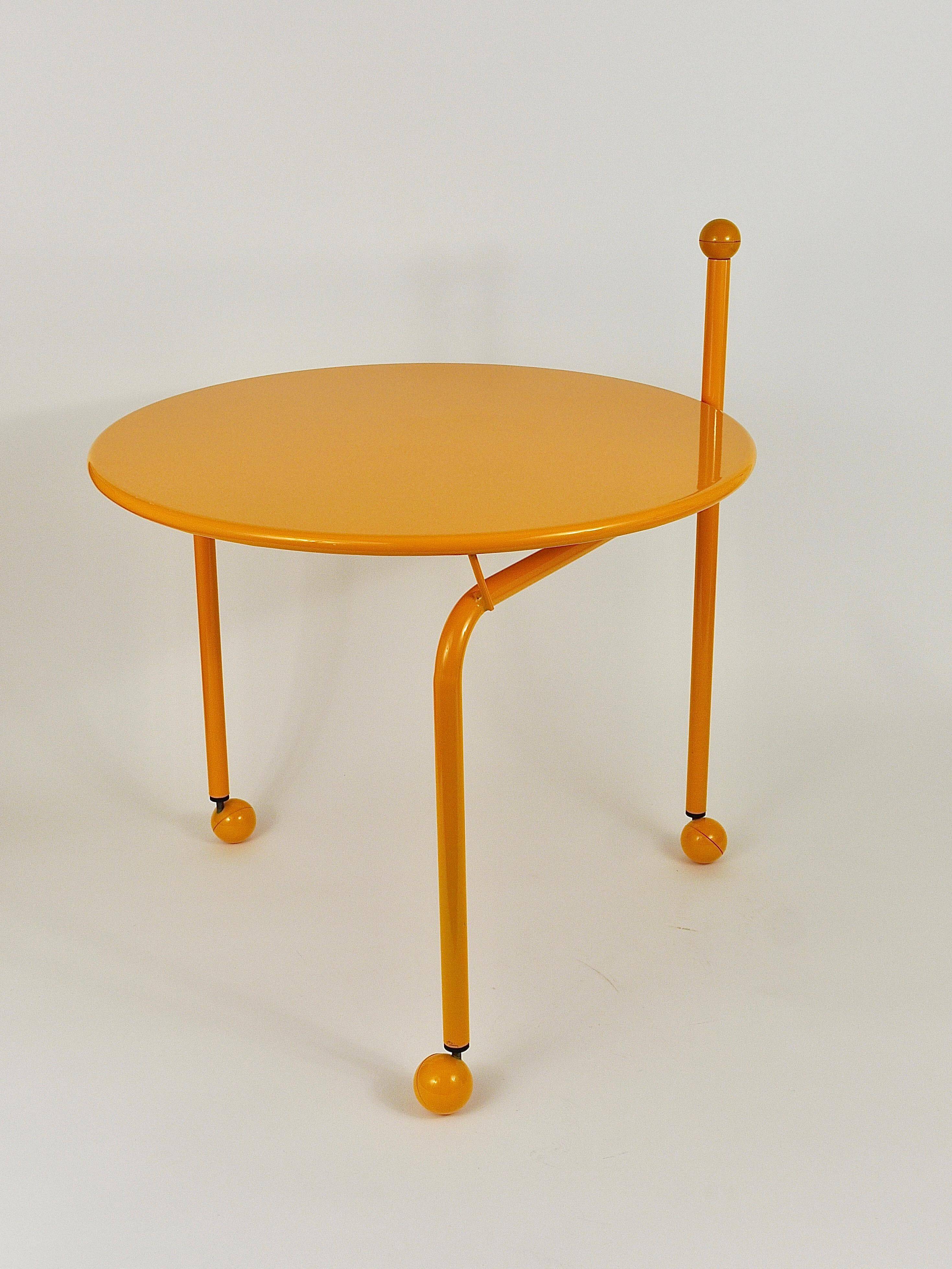 Post-modern side or coffee table by Tord Bjorklund, Memphis style, Sweden, 1980s.