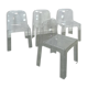 Design plexiglas stapelbare stoelen Trono by Sottsass Associati 2005 Segis