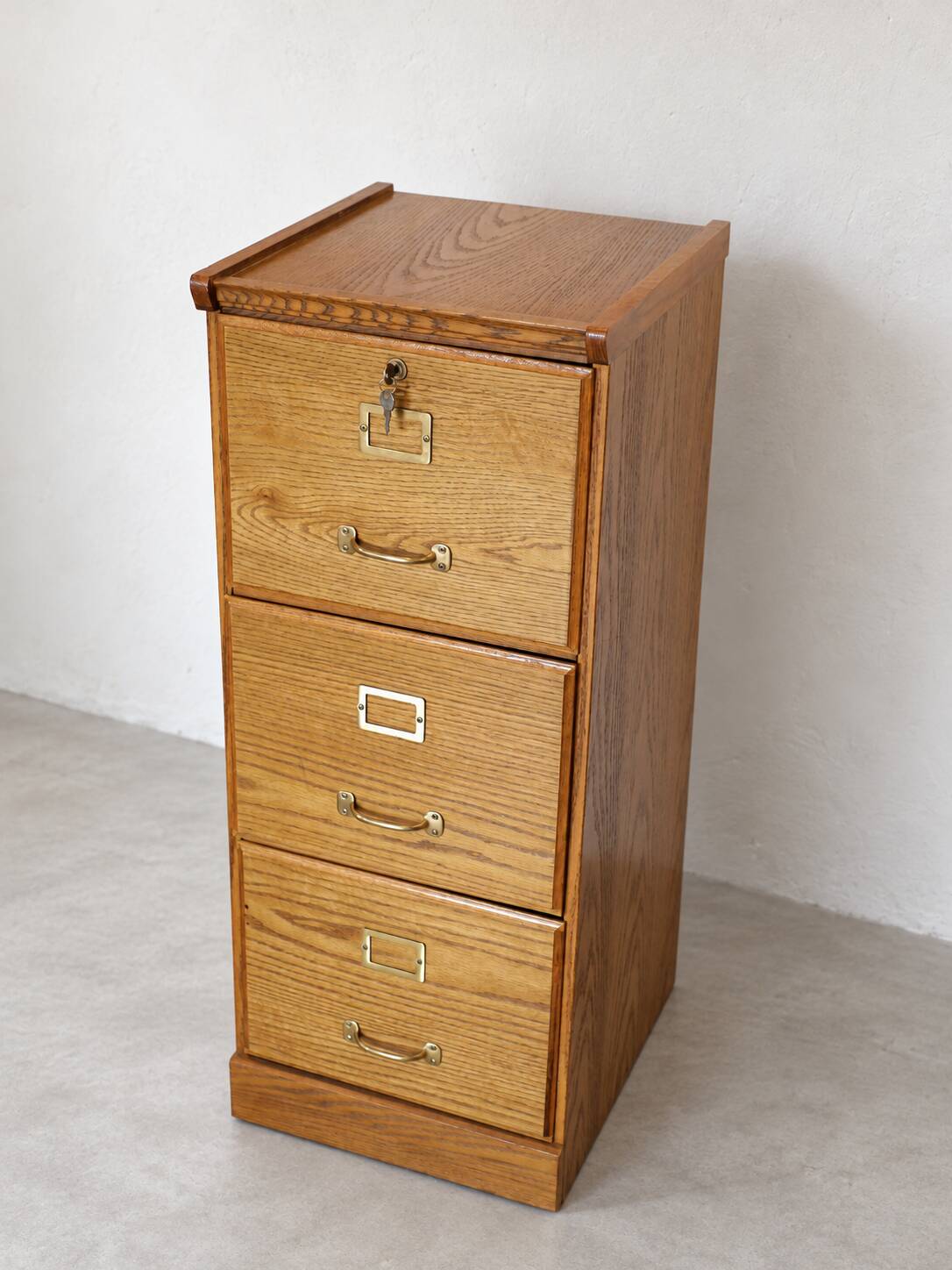 Vintage filing cabinet with three drawers