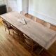Monastery table - sun - in solid old oak - length 375 cm