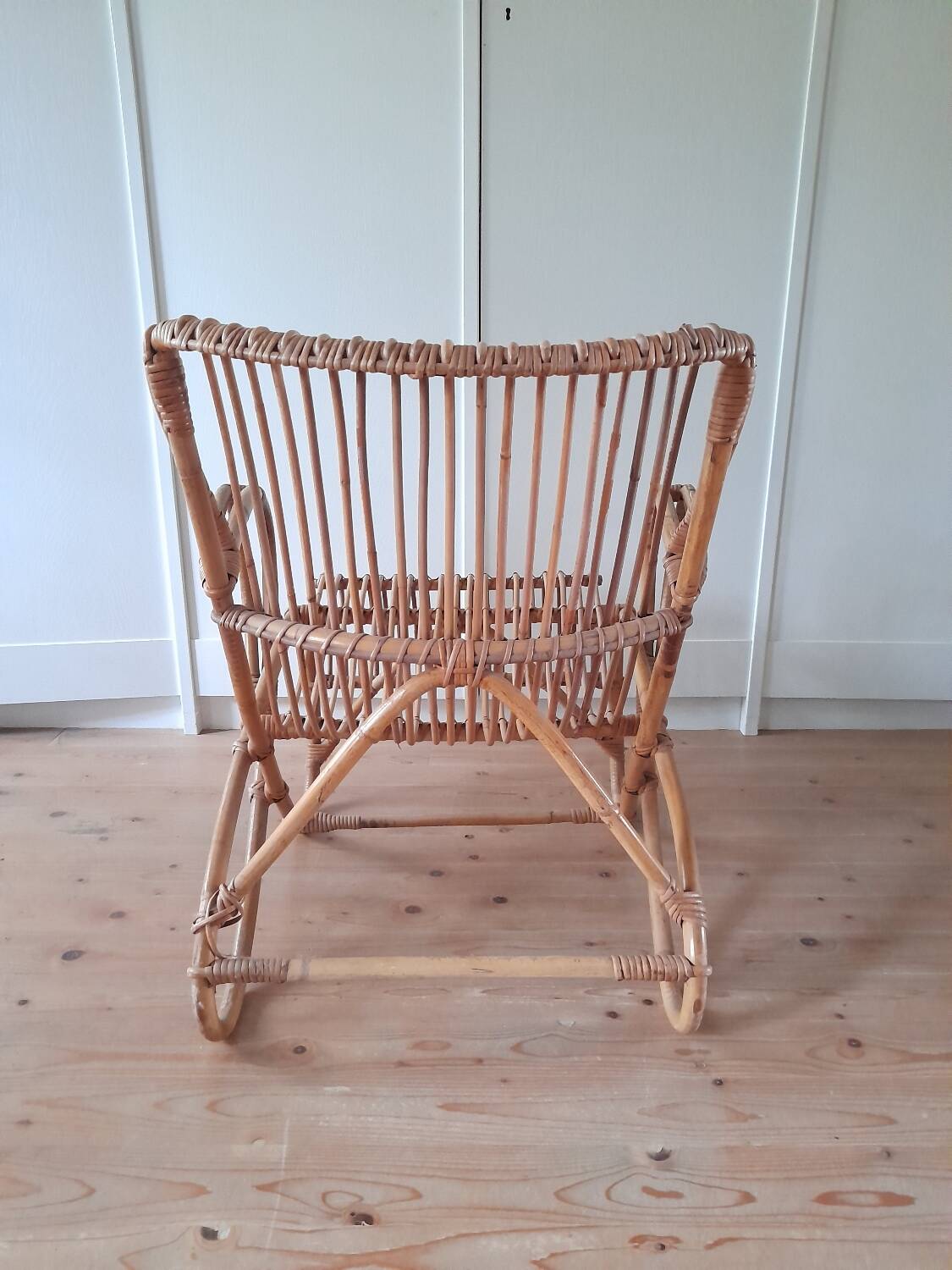 Belse 8 rattan armchair from the 60s