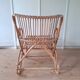 Fauteuil en rotin Belse 8 années 60