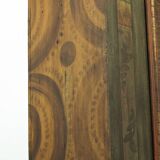 Armoire de mariée peinte d'art populaire