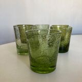 Set of 6 glasses cups of Biot XXL 1960