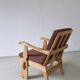 2 carved pine lounge chairs | Scandinavia | 1970s