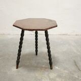 Vintage tripod side table