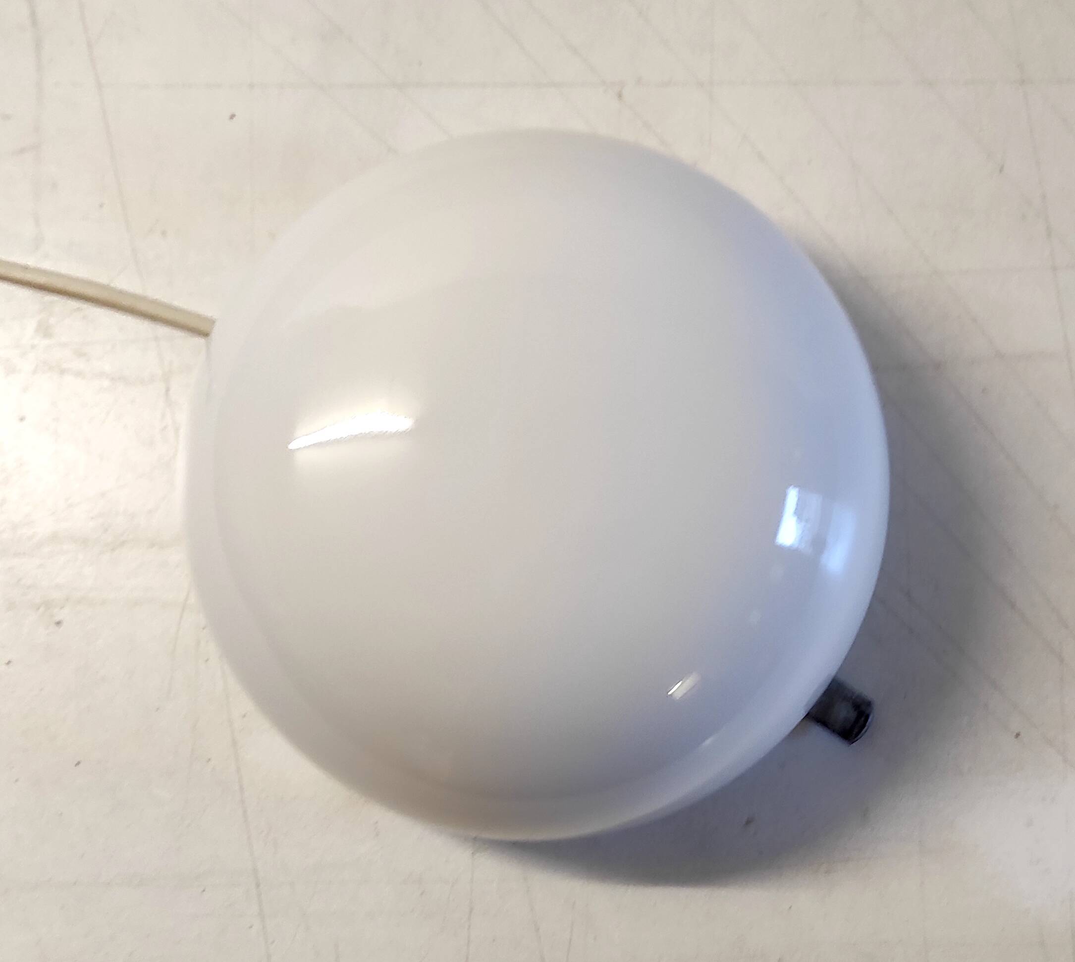 Opaline globe ceiling or wall light 20 cm - mid-20th century