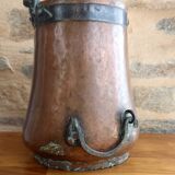 Red copper coal/ash bucket