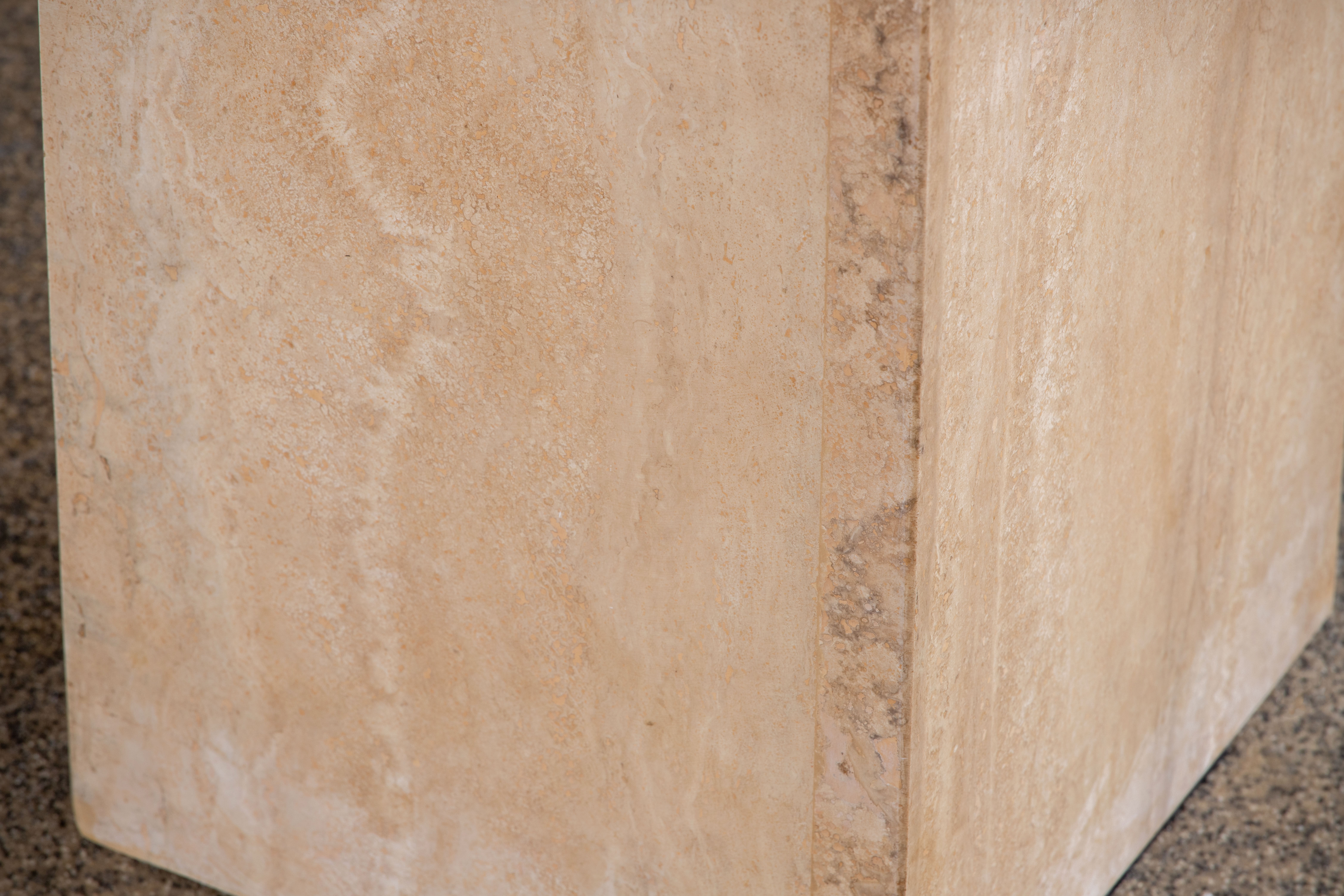 Coffee table Vintage Design Travertine – 134 cm