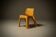 Sculptural Monobloc Chair in Yellow ABS Plastic 1970s