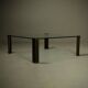 Grande table basse monumentale modèle T14 par Peter Ghyczy années 1970