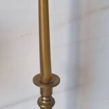 Bougeoir en laiton et verre