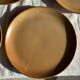 Set of 4 flat dinner plates in stoneware, no brand underneath.