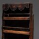 Primitive Folk Art Shelving Cupboard, France, 19th Century