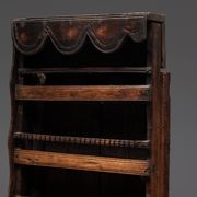 Primitive Folk Art Shelving Cupboard, France, 19th Century