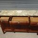 Art Deco sideboard in walnut with a marble top