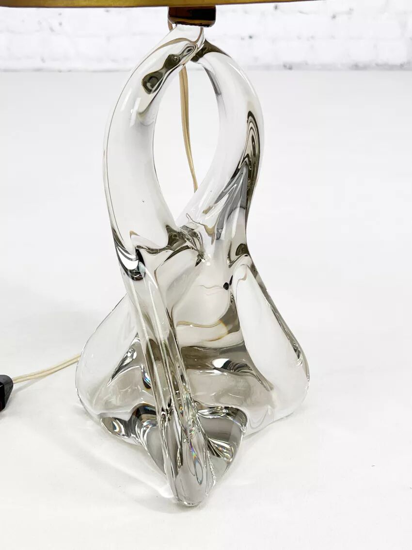 Val Saint Lambert crystal lamp