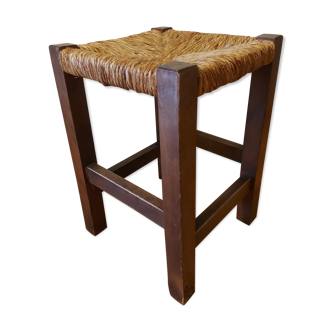 Vintage straw stool