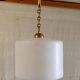 Vintage brass and glass pendant - 1960s