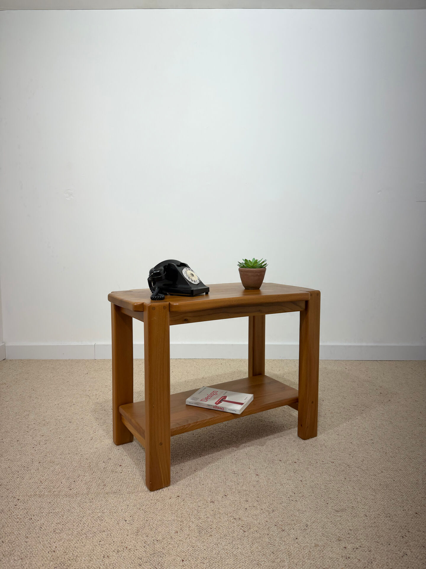 Console en orme massif
