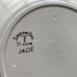 Set of 6 small plates jade model Badonviller art deco