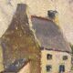 Tableau ancien , paysage breton xx siècle