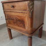 Wooden and marble bedside