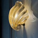 Venetian Wall Lamp in Gilded Murano Glass Circa 1980