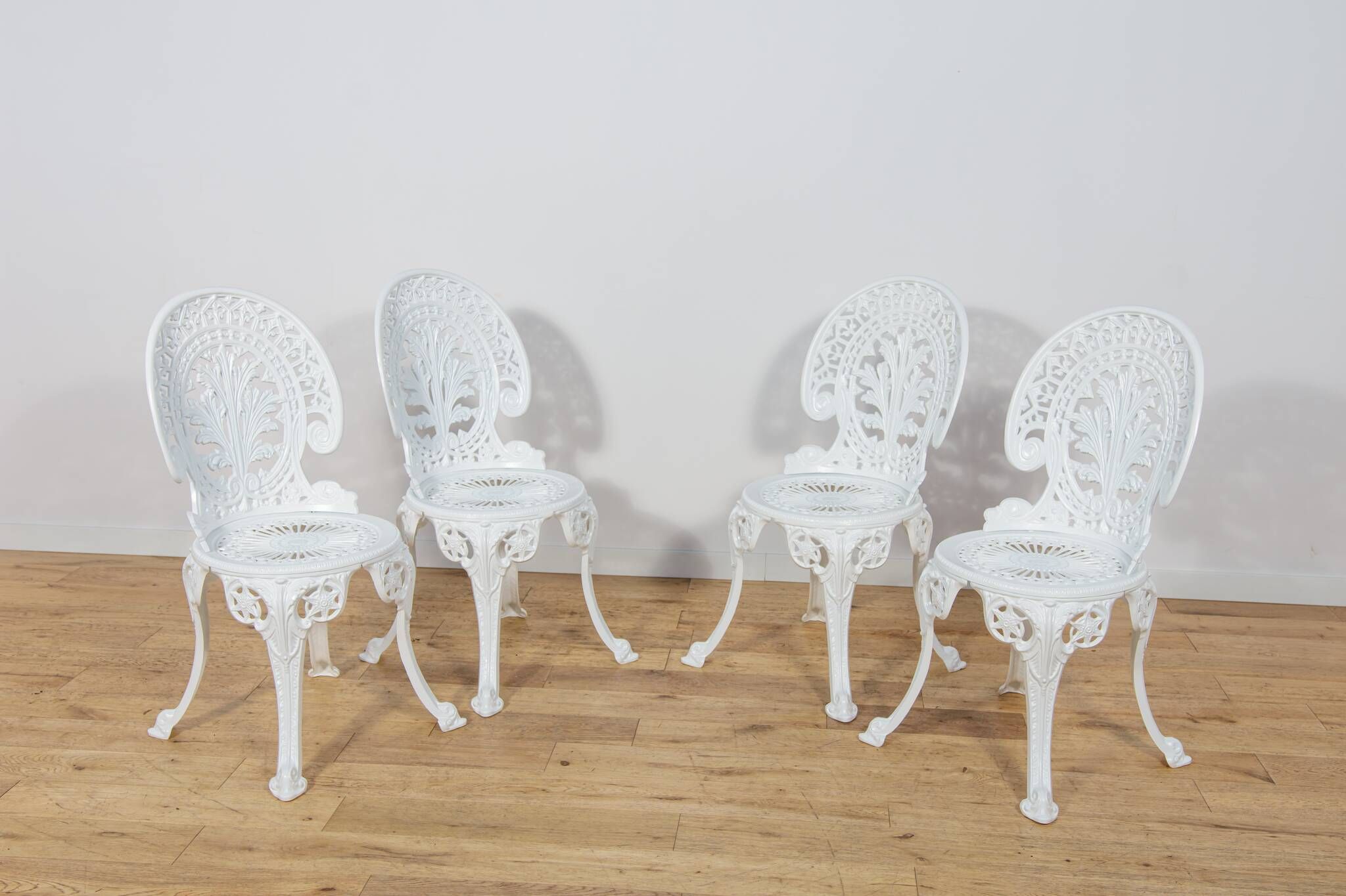 Victorian-Style Aluminium Garden Dining Set, United Kingdom, 1950s