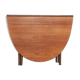 Modern mid-century teak oval lid table Denmark
