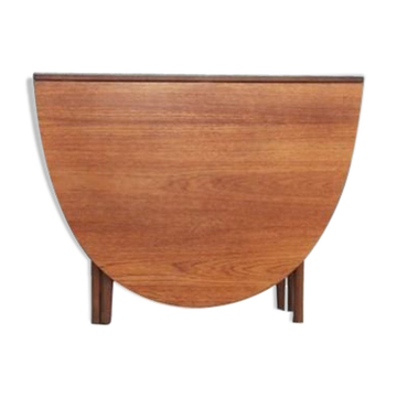 Modern mid-century teak oval lid table Denmark