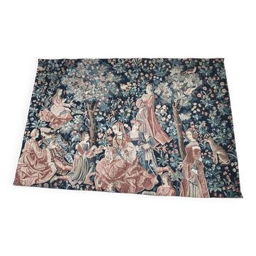 Large wall tapestry "Galant Feast" - Medieval Style / Jean Laurent (1)