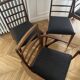 4 chairs and 2 armchairs McIntosh mid-century modern teak Kvadrat