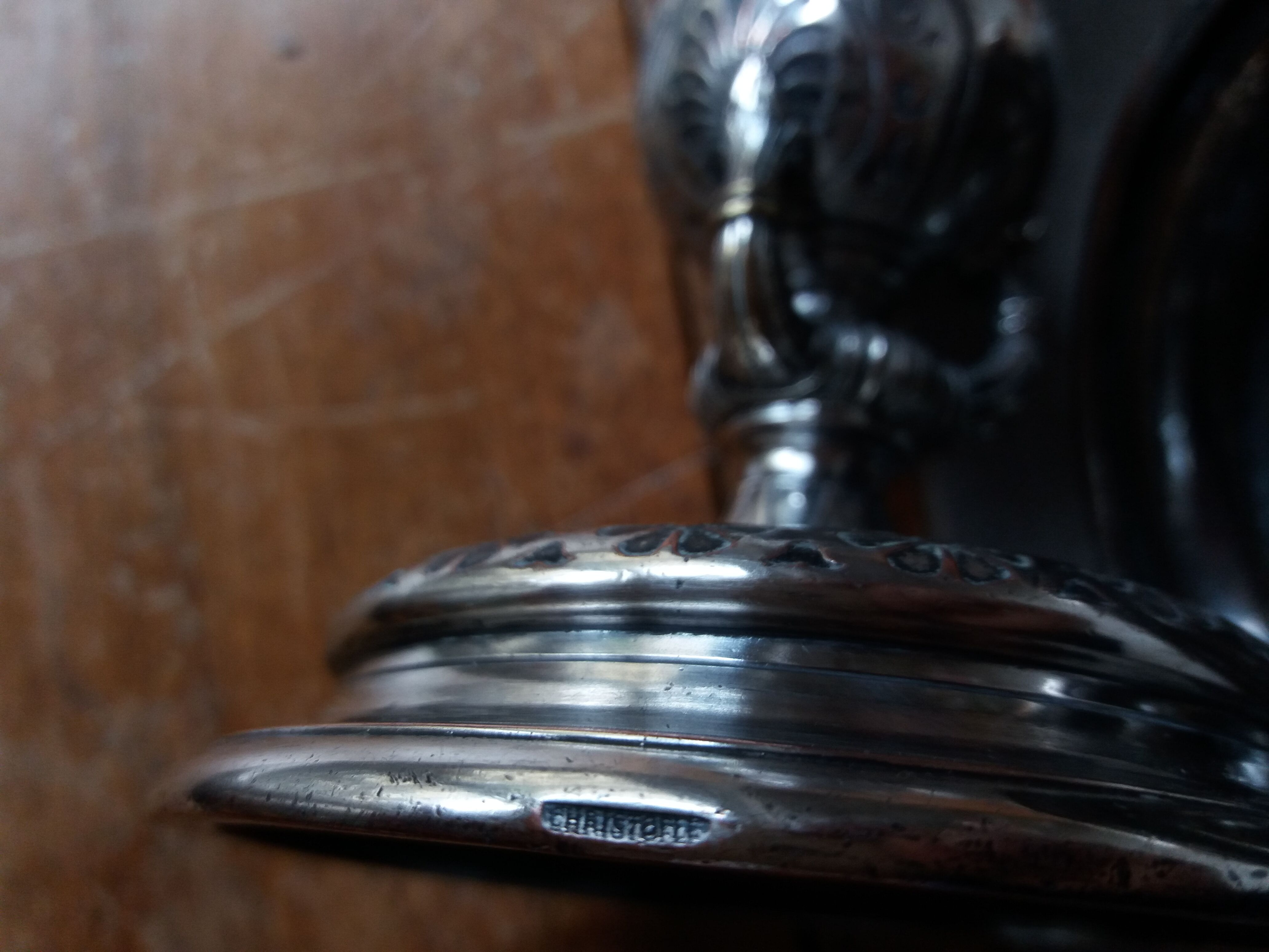 Pair of candlesticks candlesticks christofle