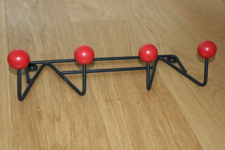 Coat rack 4 red balls - 1960s